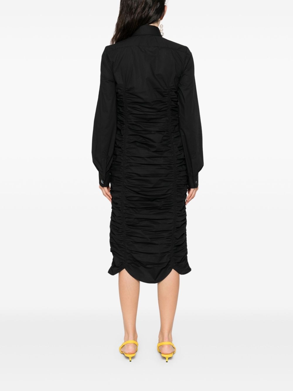 ruched shirt dress - 4