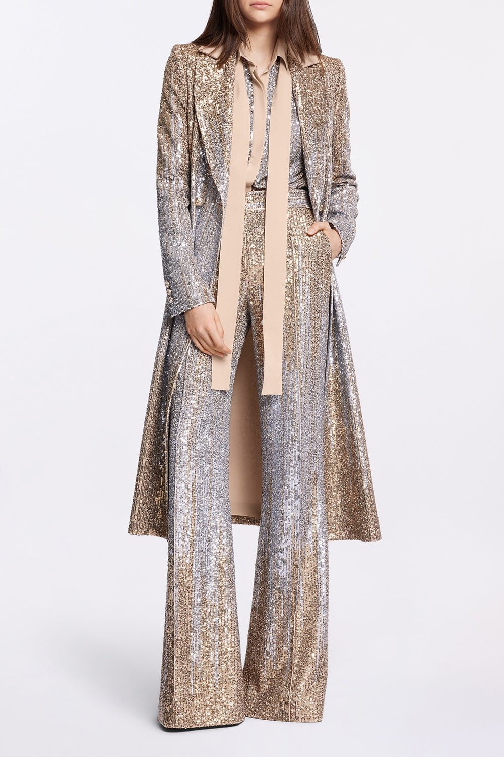 ELIE SAAB Sequin Embroidered Pants | marissacollections