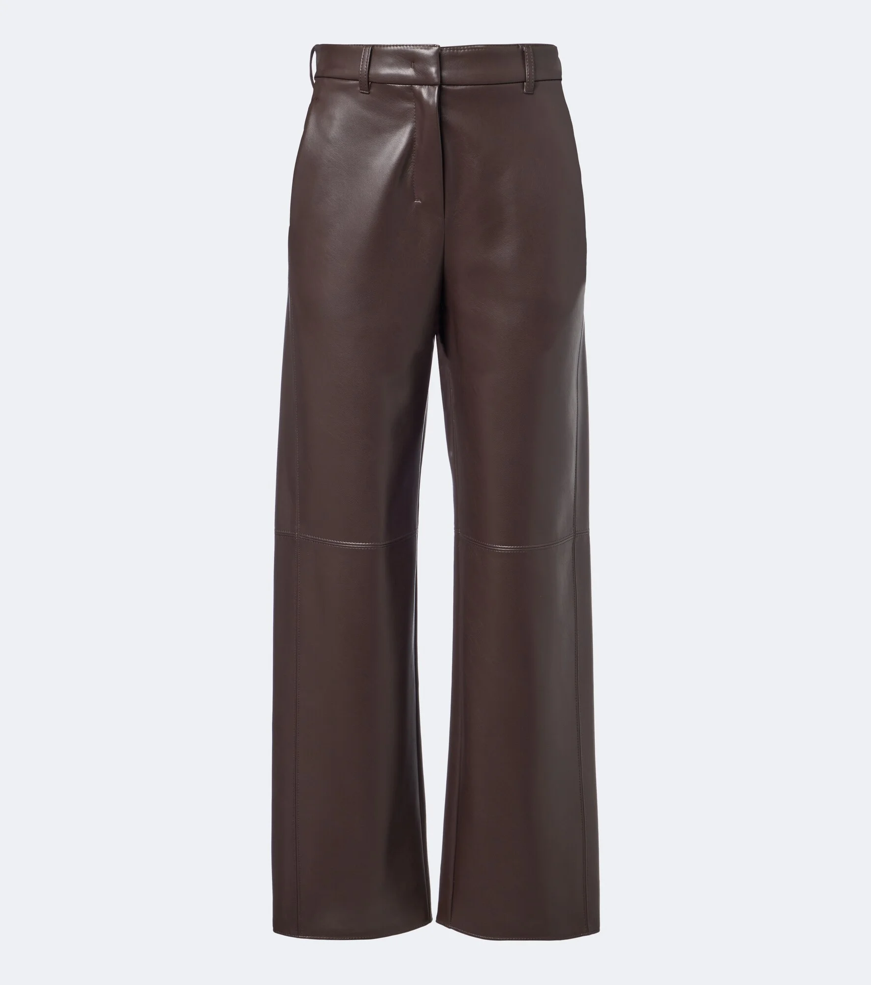 Coated jersey wide-leg pants - 1