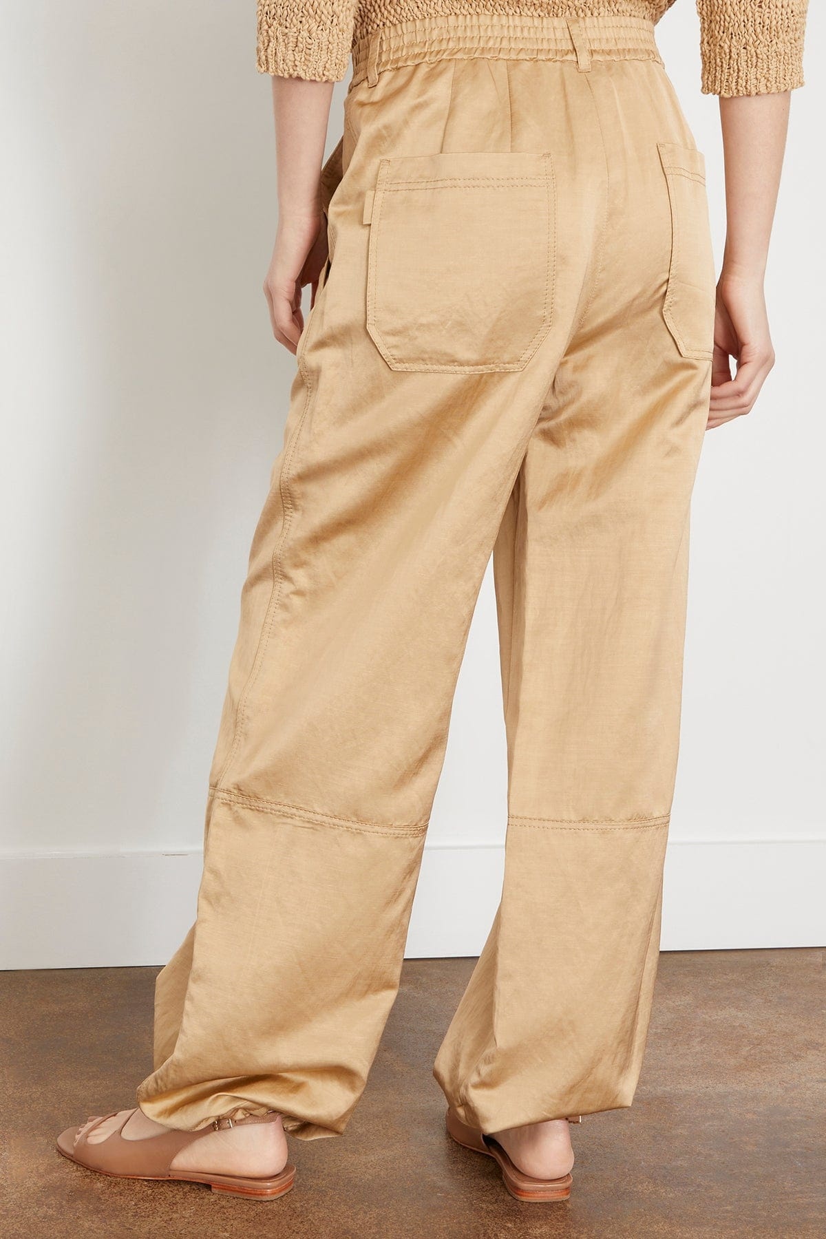 Slouchy Coolness Cargo Pant in Warm Beige - 4