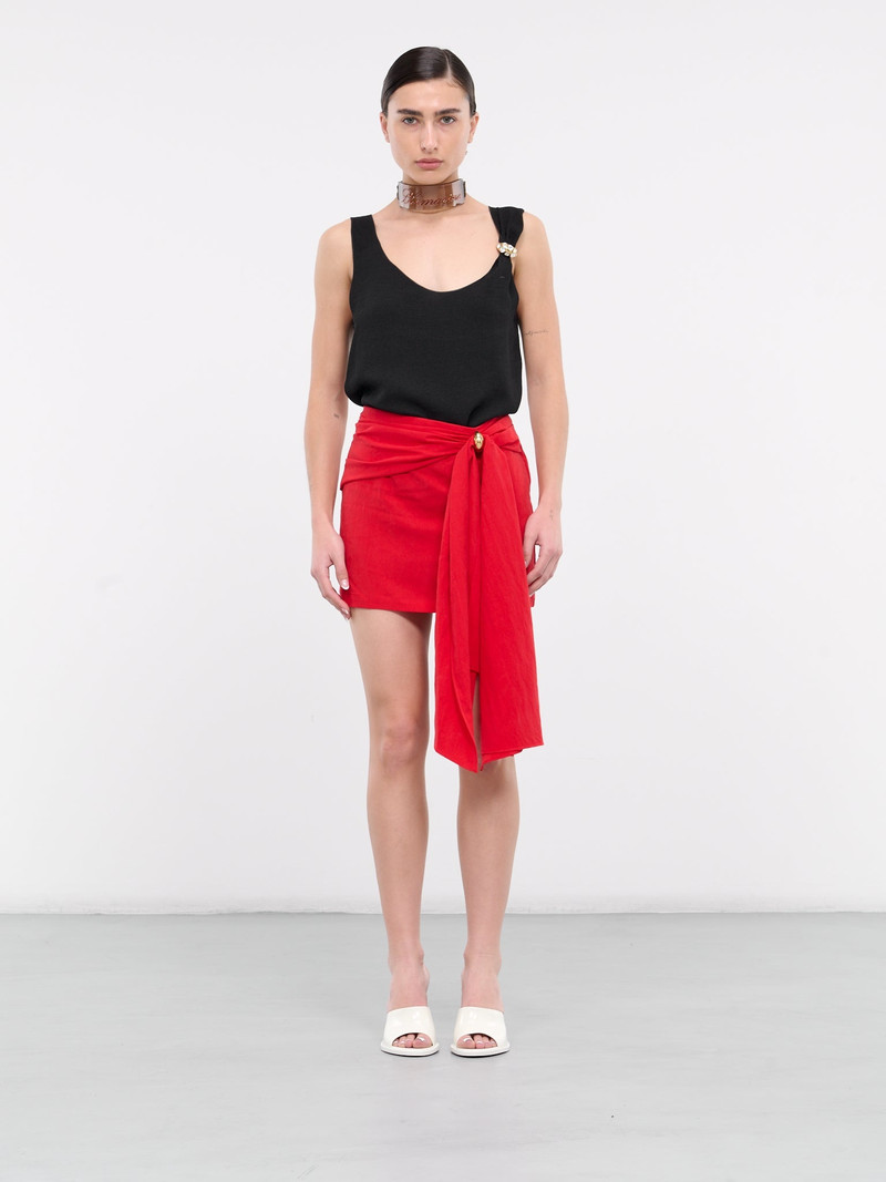 Blumarine Draped Sash Mini Skirt outlook