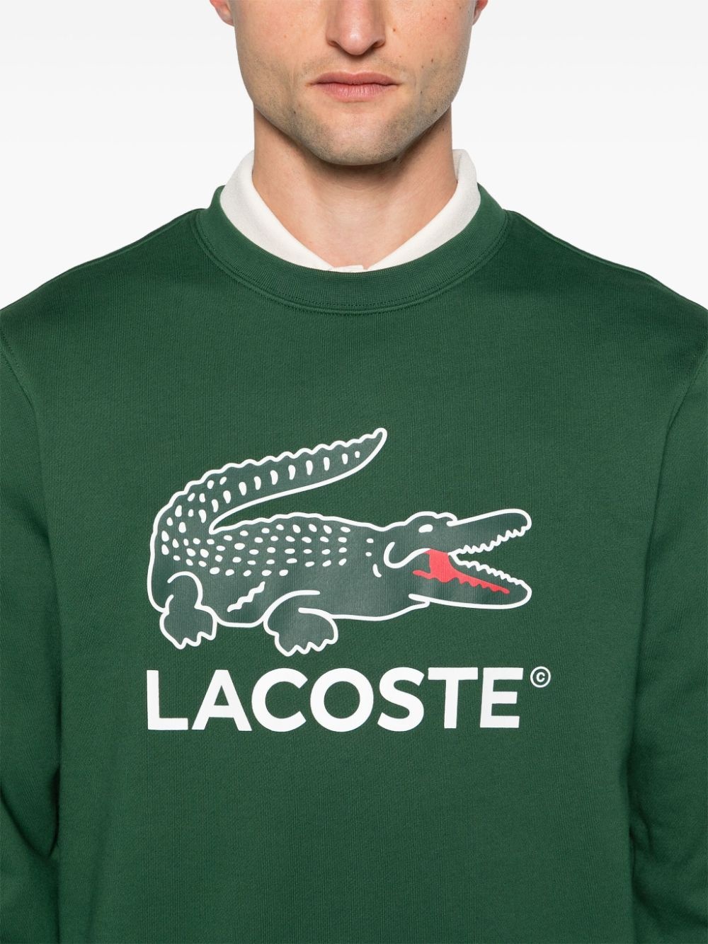 logo-print cotton sweatshirt - 5