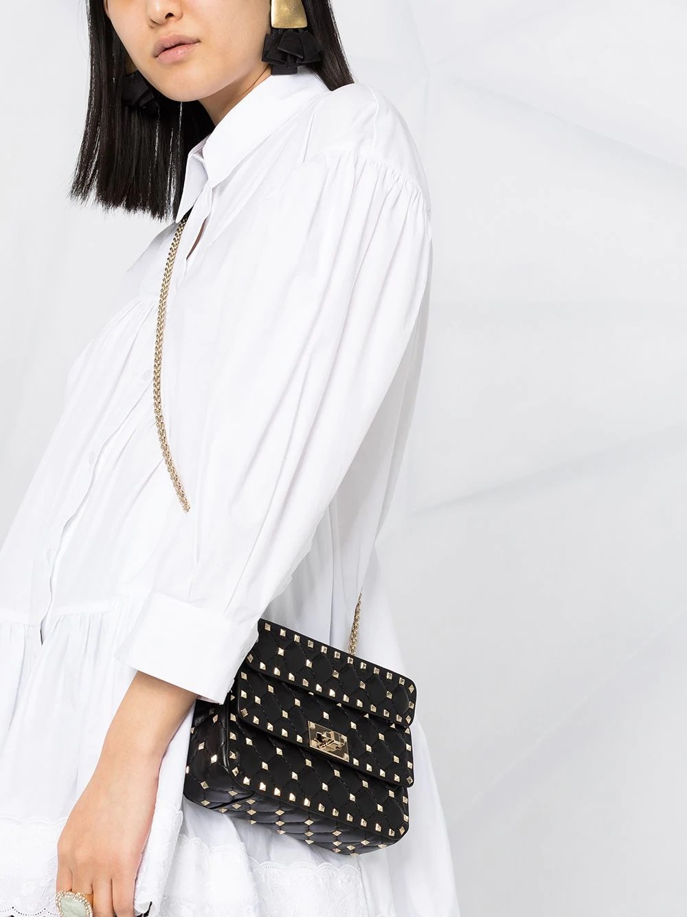 Rockstud-embellished crossbody bag - 3