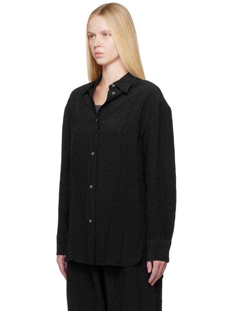 Studio Nicholson Black Rouen Shirt outlook