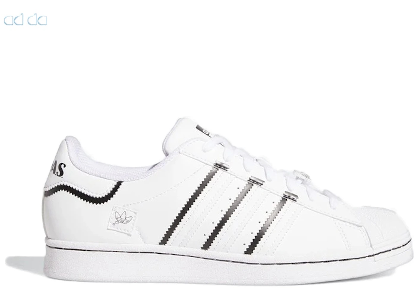 adidas Superstar Thin Stripes White Black - 1