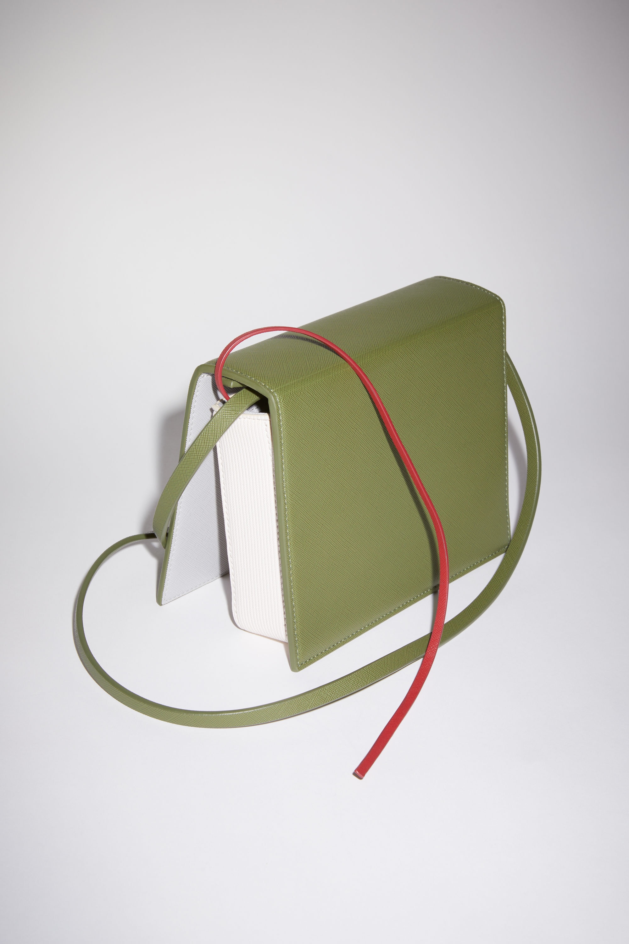 Acne Studios Crossbody bag - Green/white | REVERSIBLE