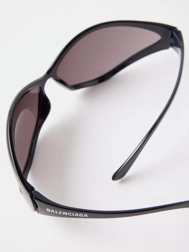 90s oval acetate sunglasses - 5