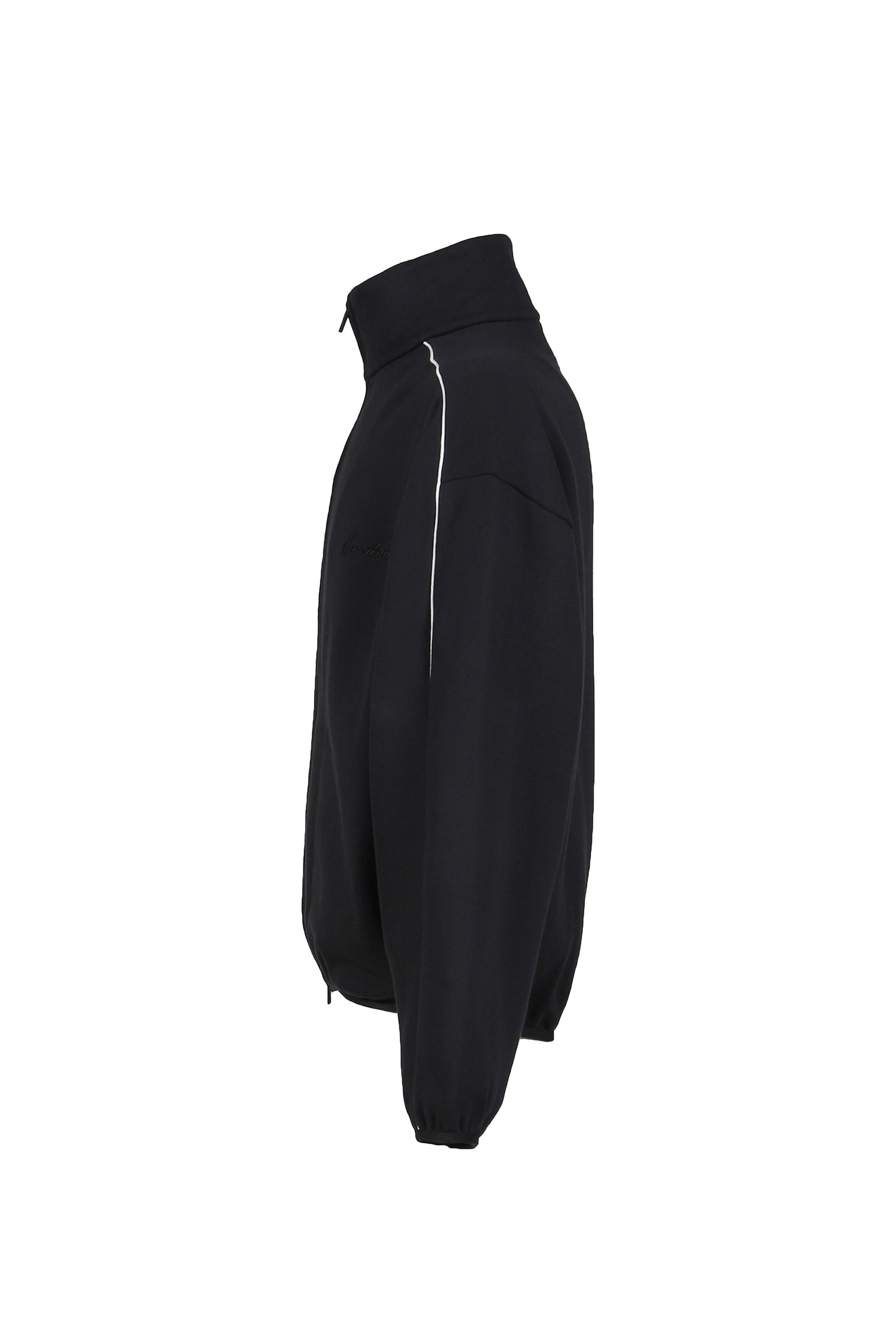 MODERN FIT FLEECE TRACK JACKET / JET BLK/CLOUD WHT - 4