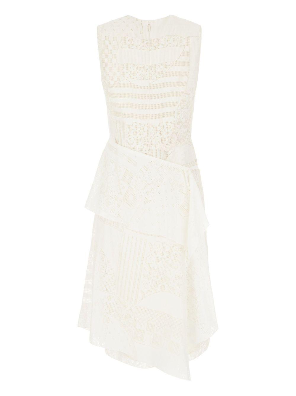 lace-paneled midi dress - 2