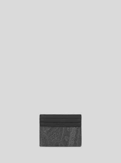 Etro PAISLEY CARD HOLDER WITH PEGASO DETAIL outlook