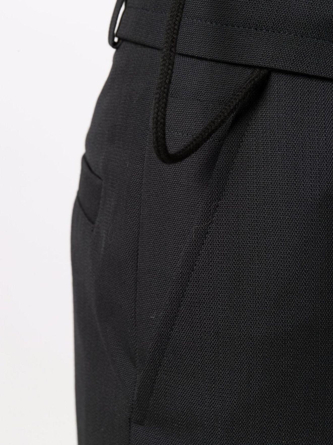 virgin wool straight-leg trousers - 5