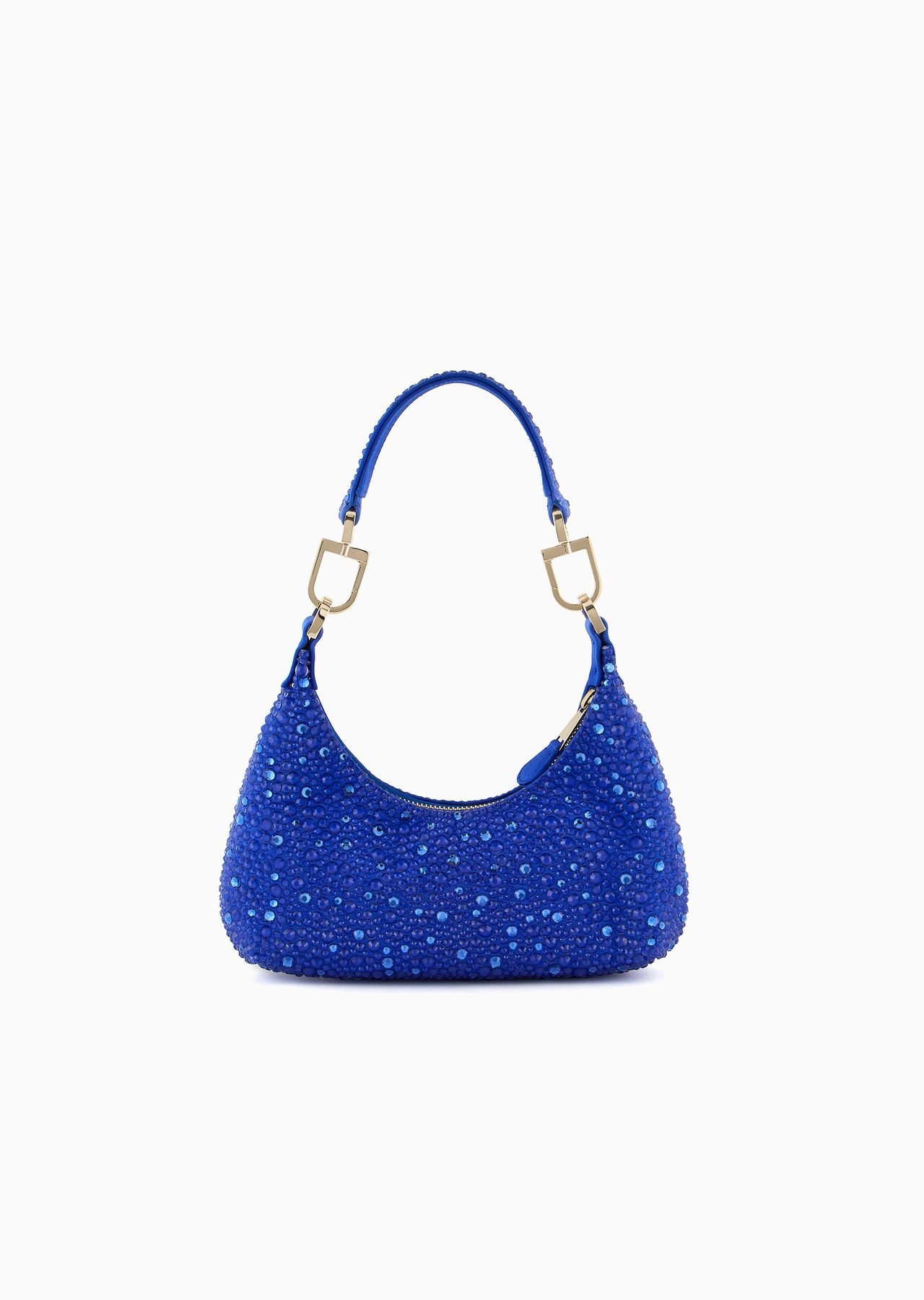 La Prima satin and rhinestone mini hobo bag - 3