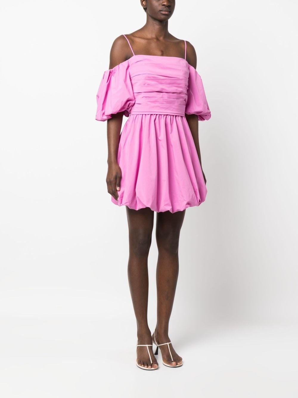 Sanam puff-sleeve mini dress - 3