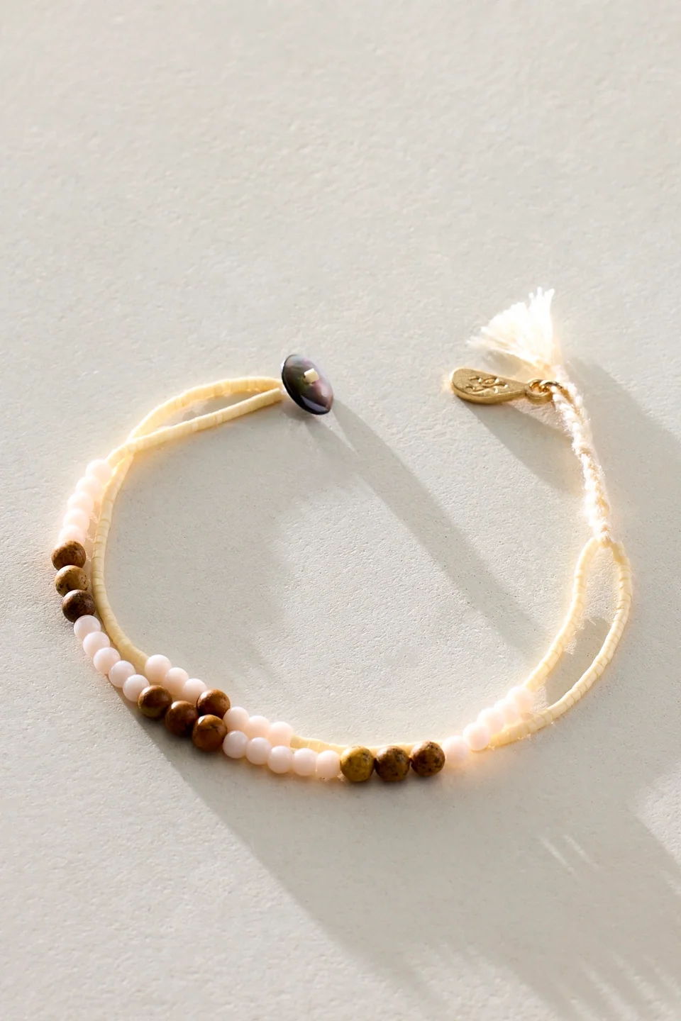 Halo Semiprecious Stone Bracelet - 1