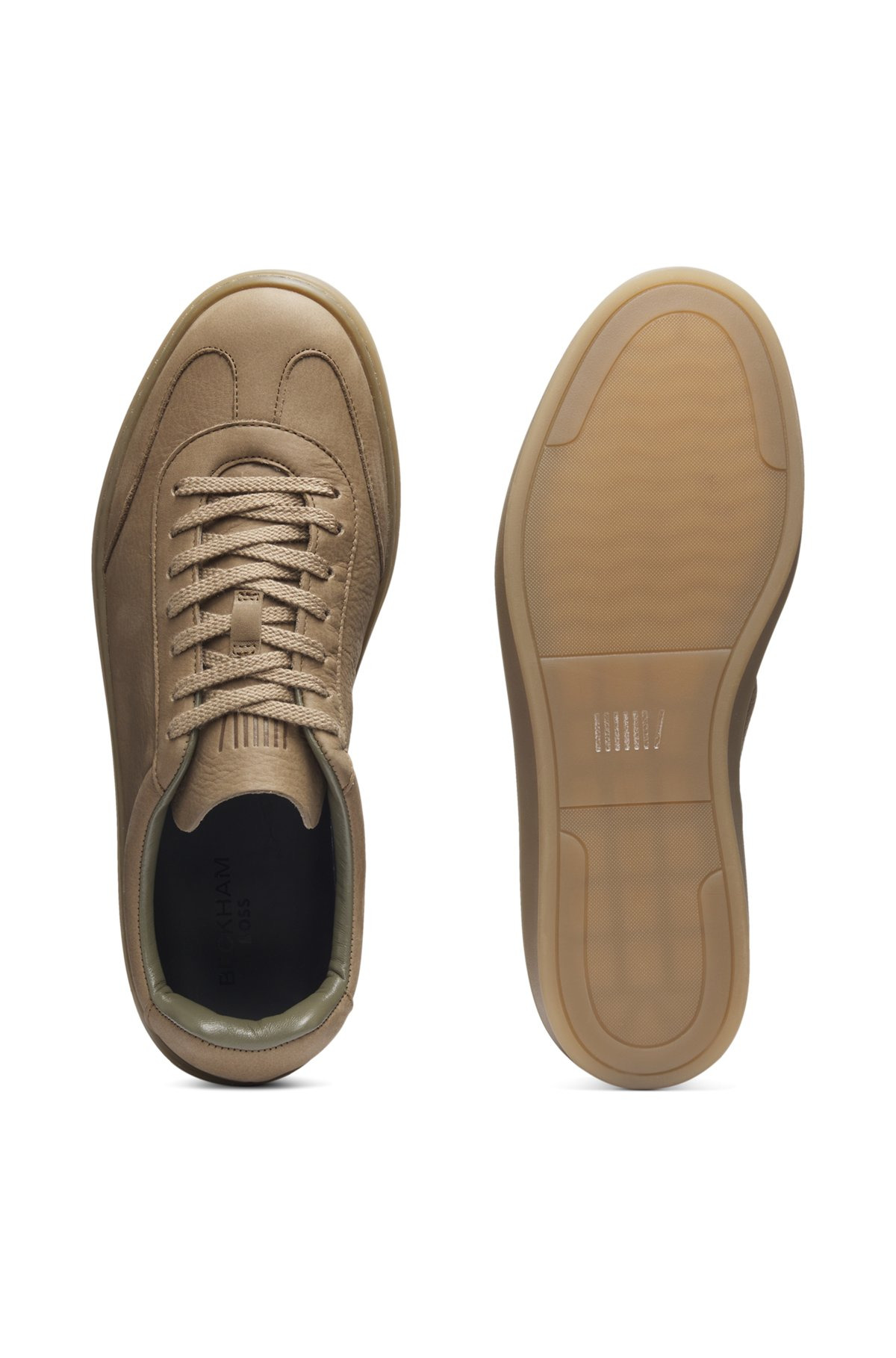 BECKHAM X BOSS LEATHER TRAINERS WITH RUBBER SOLE - 4