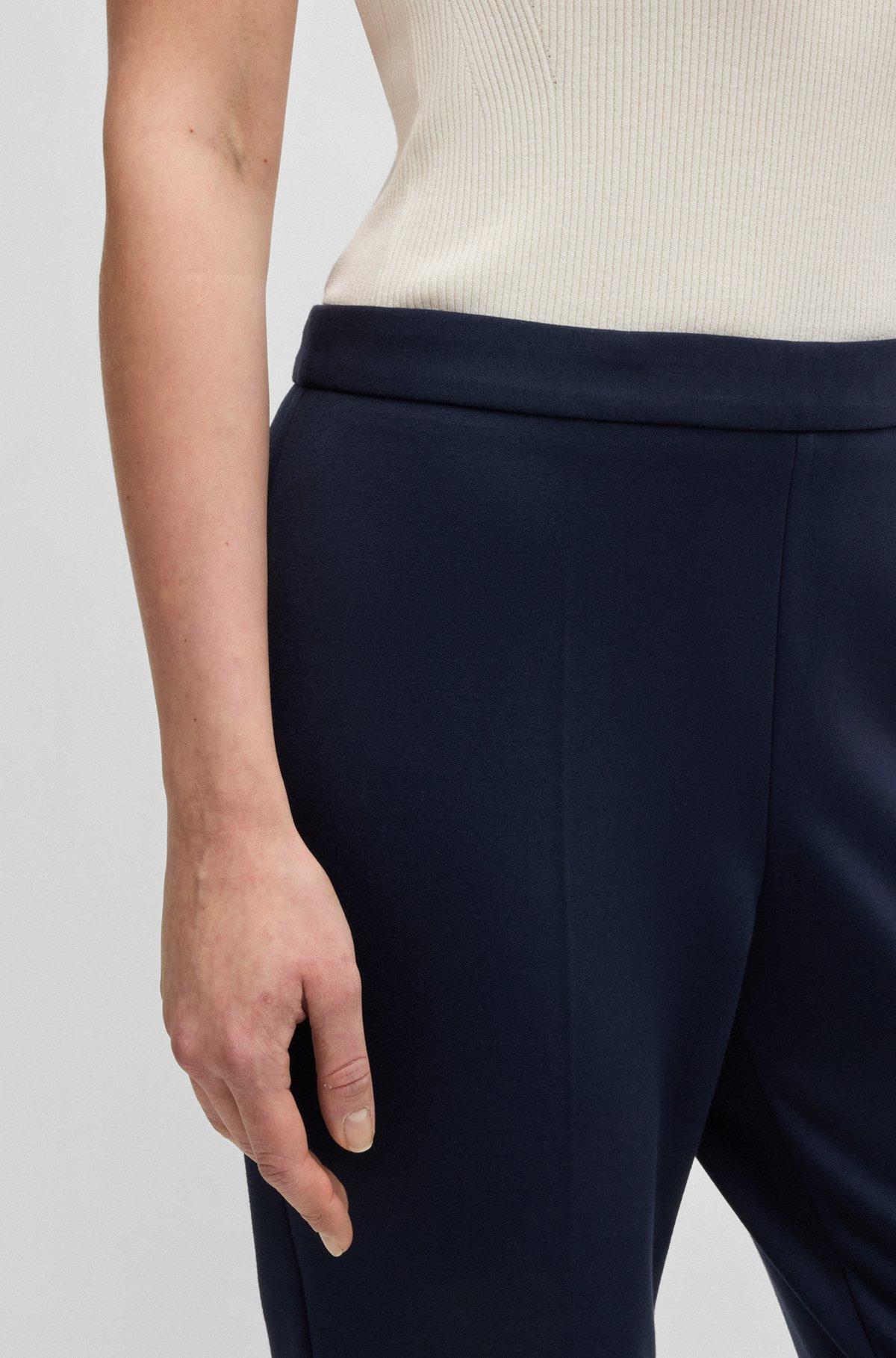 REGULAR-FIT TROUSERS WITH FRONT CREASE - 5