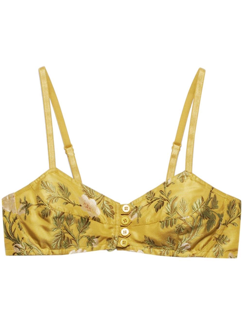 【プラダ・PRADA】Floral print bralette top Prada Printed Nylonette Bra Top | Saks Fifth Avenue
