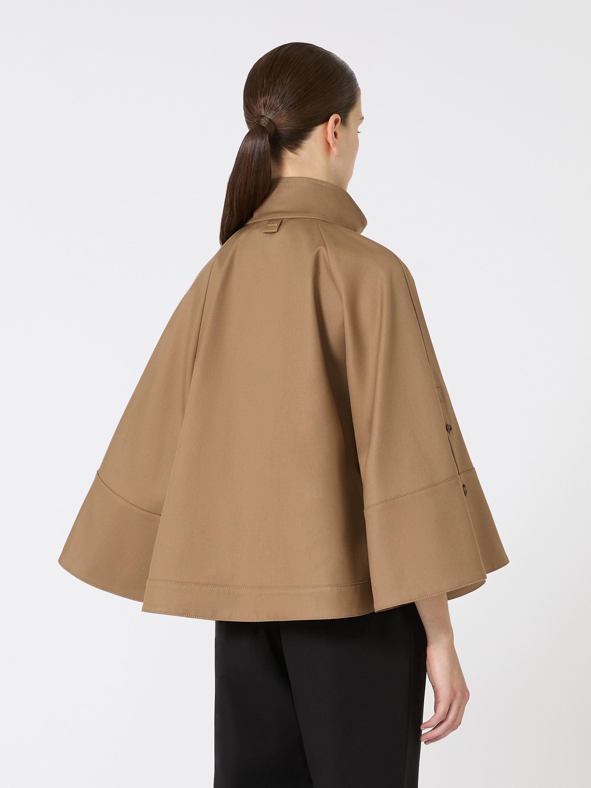 FULCRO Cropped water-repellent gabardine cloak - 4