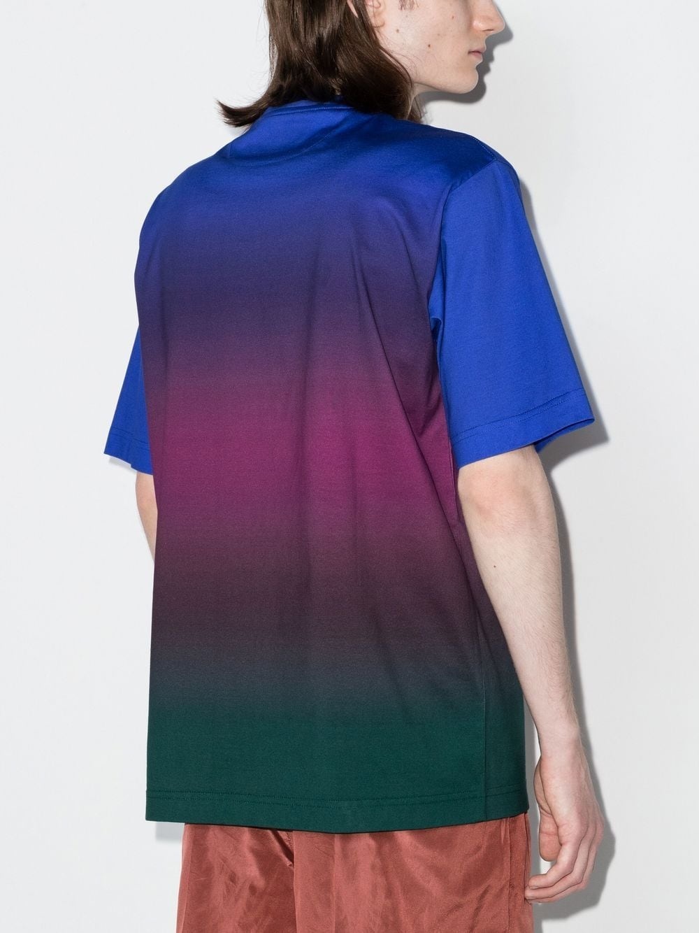 gradient-print T-shirt - 3