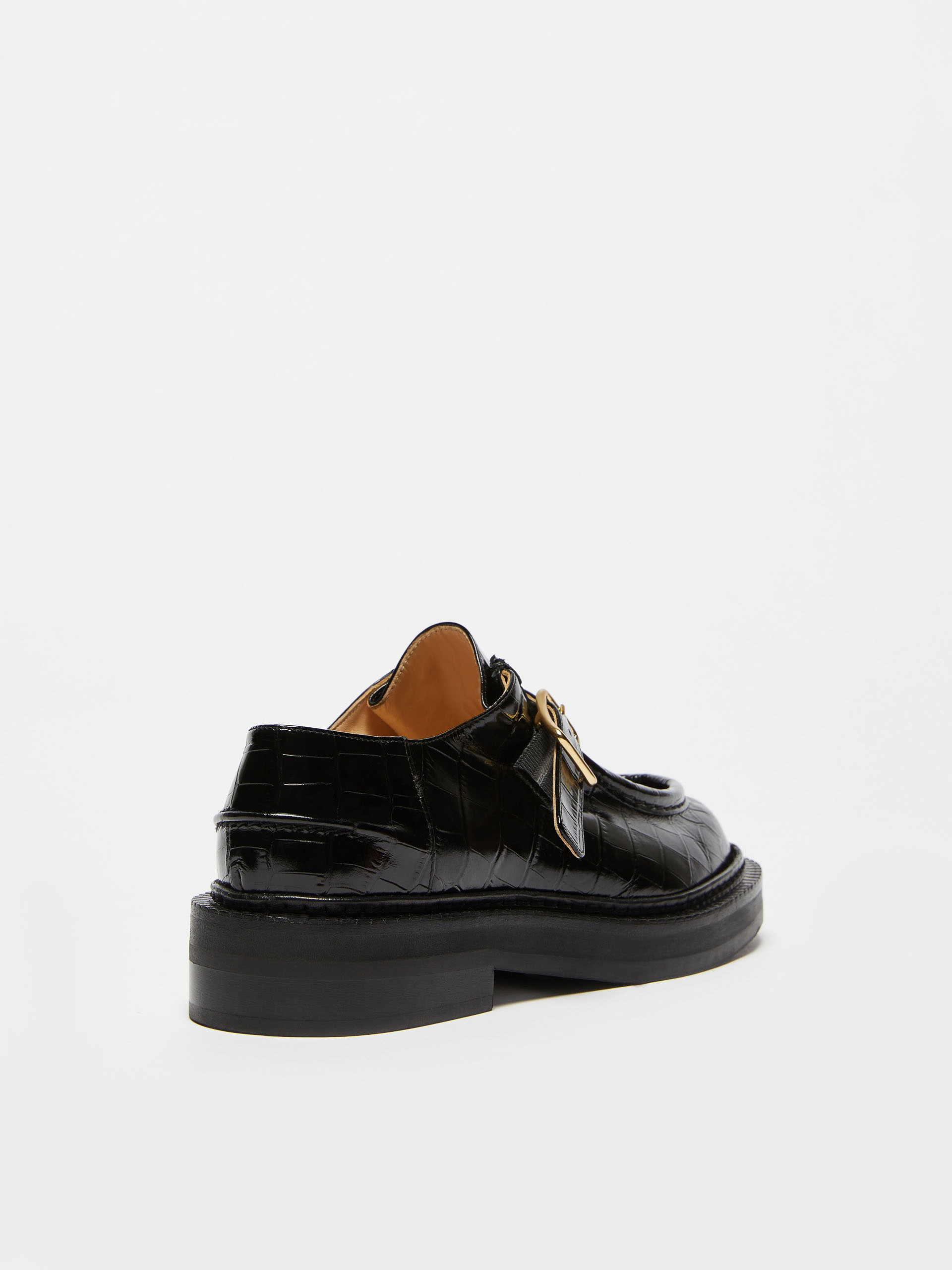 PROCIDA Crocodile-print leather moccasins - 3