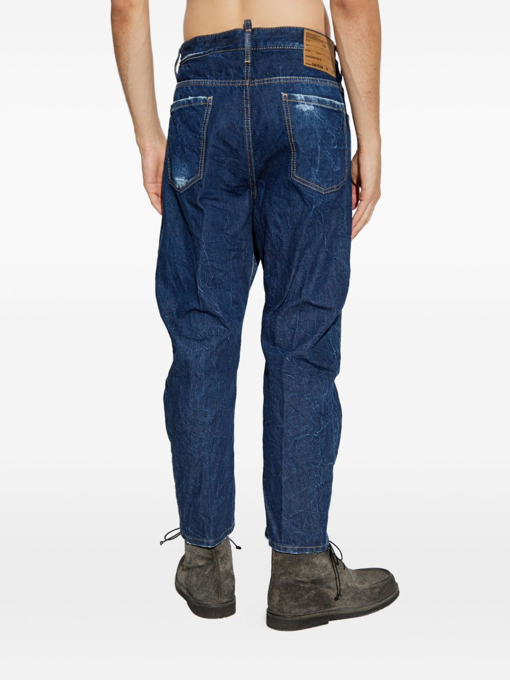 distressed five-pockets jeans - 4