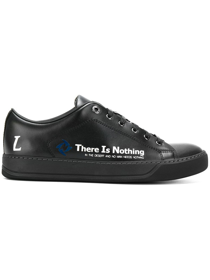 low top sneakers with slogan 1