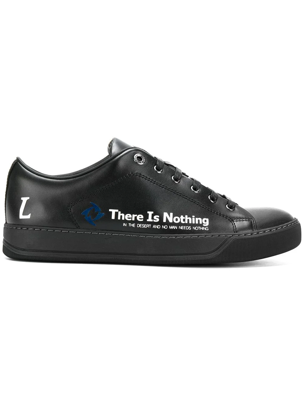 low top sneakers with slogan - 1