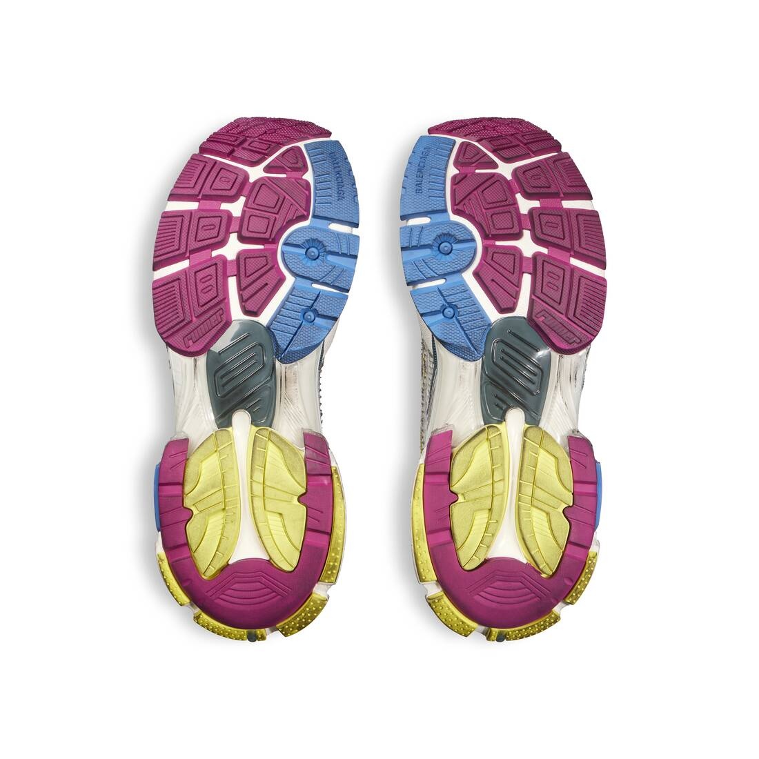Women's Runner Sneaker  in White/blue/purple/yellow - 7