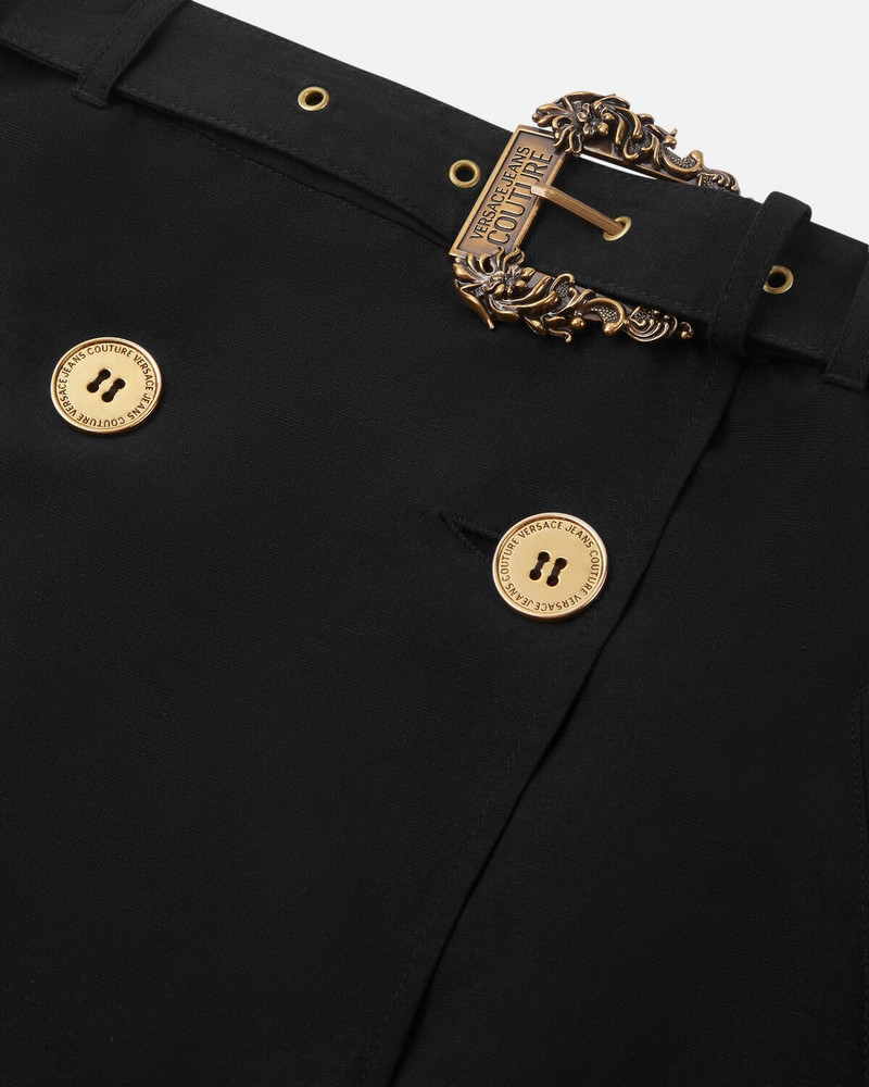 VERSACE JEANS COUTURE Baroque Buckle Midi Skirt outlook