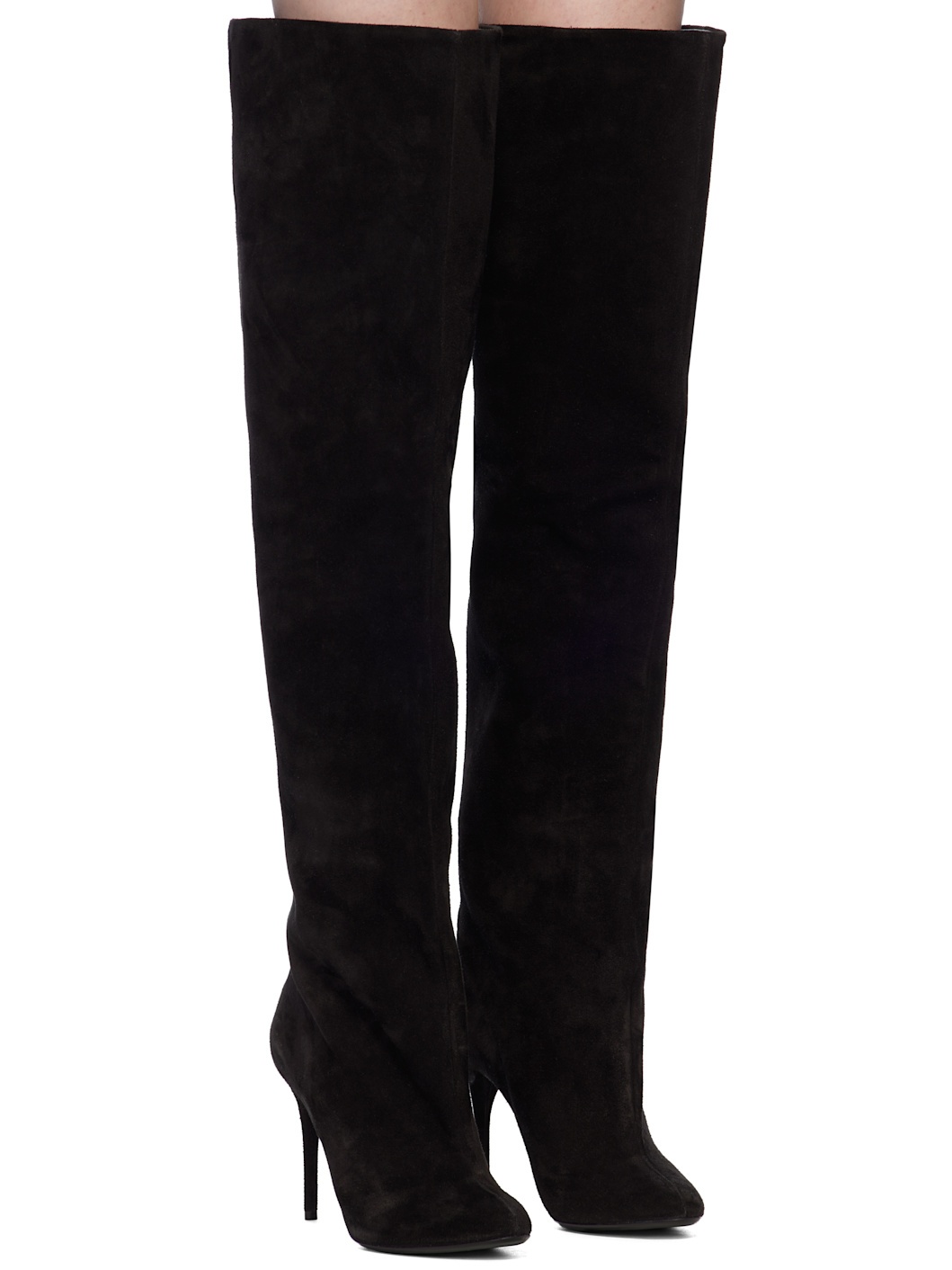 Black Decollete Boots - 4