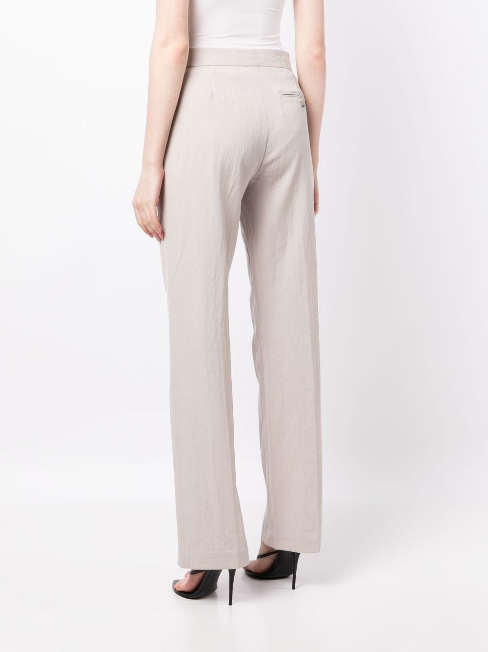 high-waist tailored trousers - 4