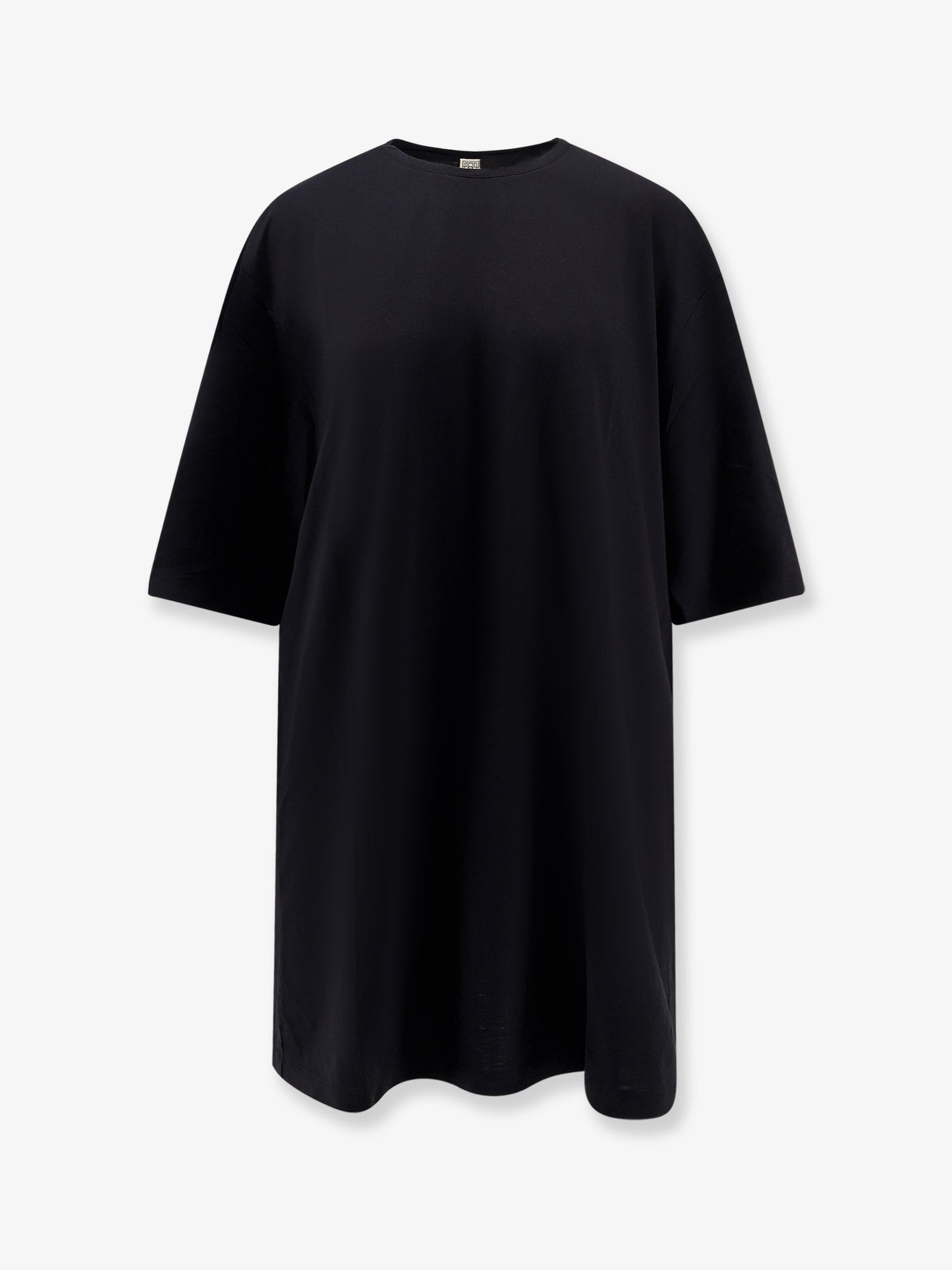 RELAXED TEE LYOCELL AND COTTON SHORT DRESS - 1