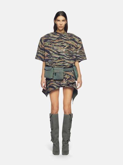 THE ATTICO MILITARY AND LIGHT BROWN MINI SKIRT outlook