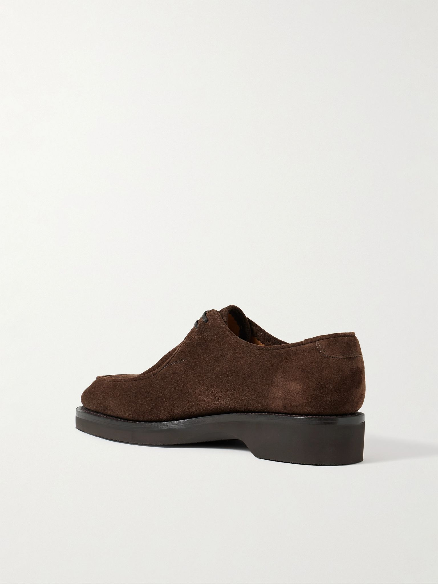Ted Suede Derby Shoes Brown - 4