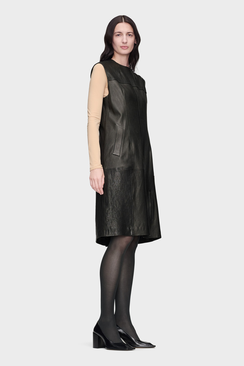 Leather Midi Dress 3