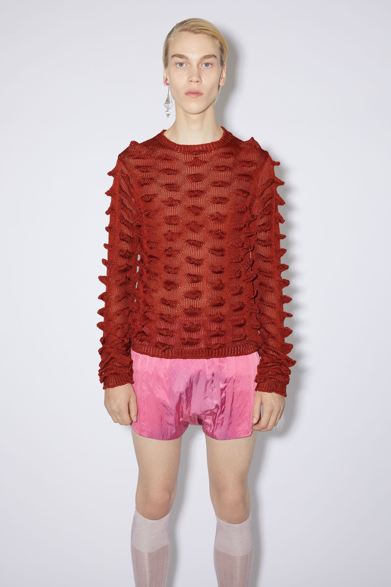 Acne Studios Crew neck jumper - Rust red outlook