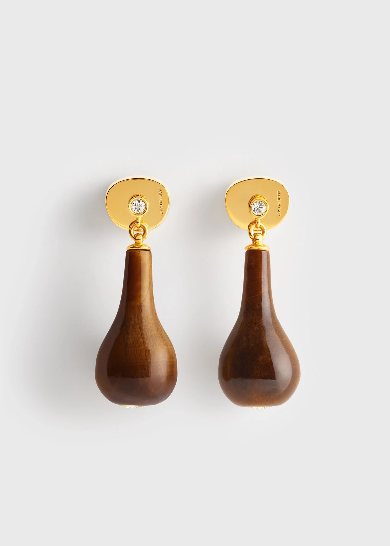 Tiger's eye drops honey/gold - 1