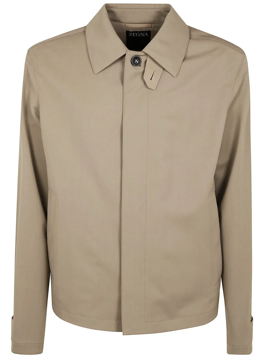 Zegna Wool Mohair And Silk Blouson Clothing - 1