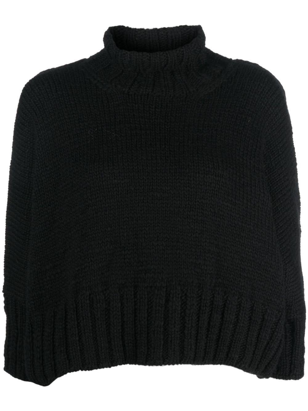 roll-neck wool jumper - 1