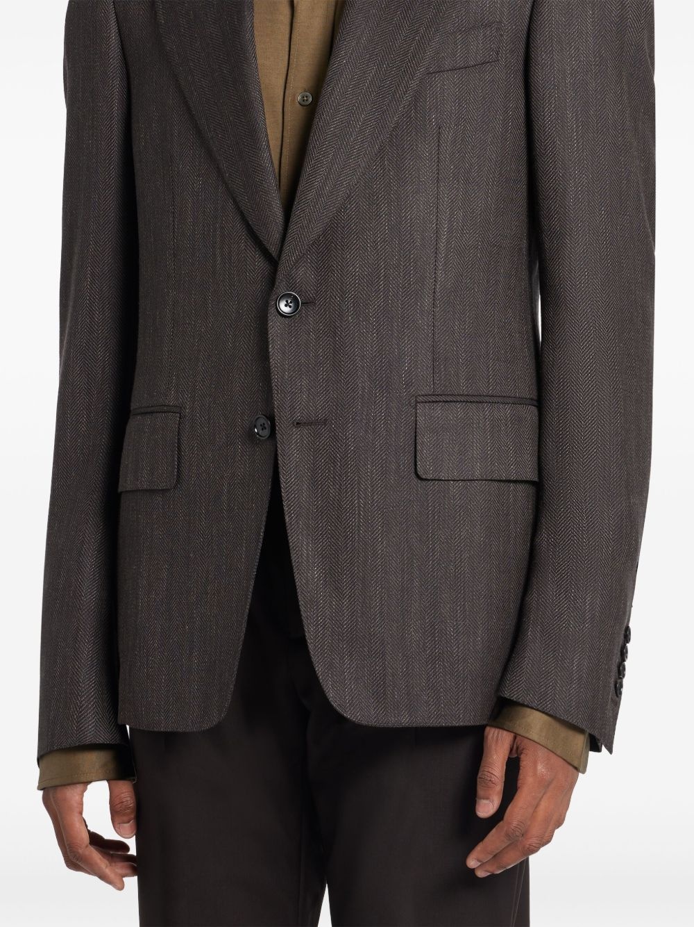 single-breasted blazer - 5
