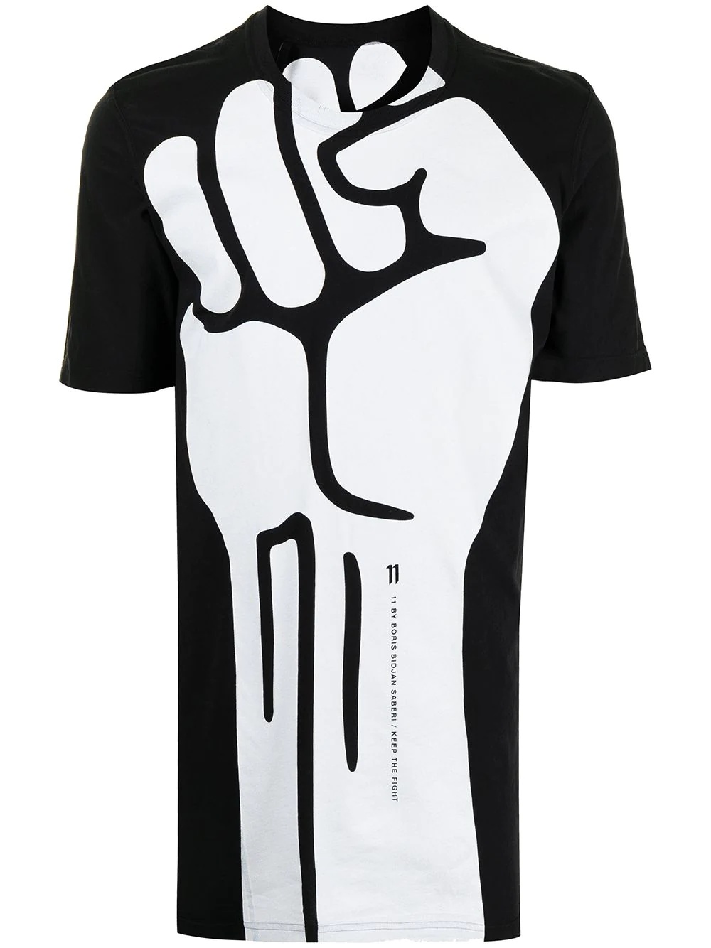 fist-print T-shirt - 1