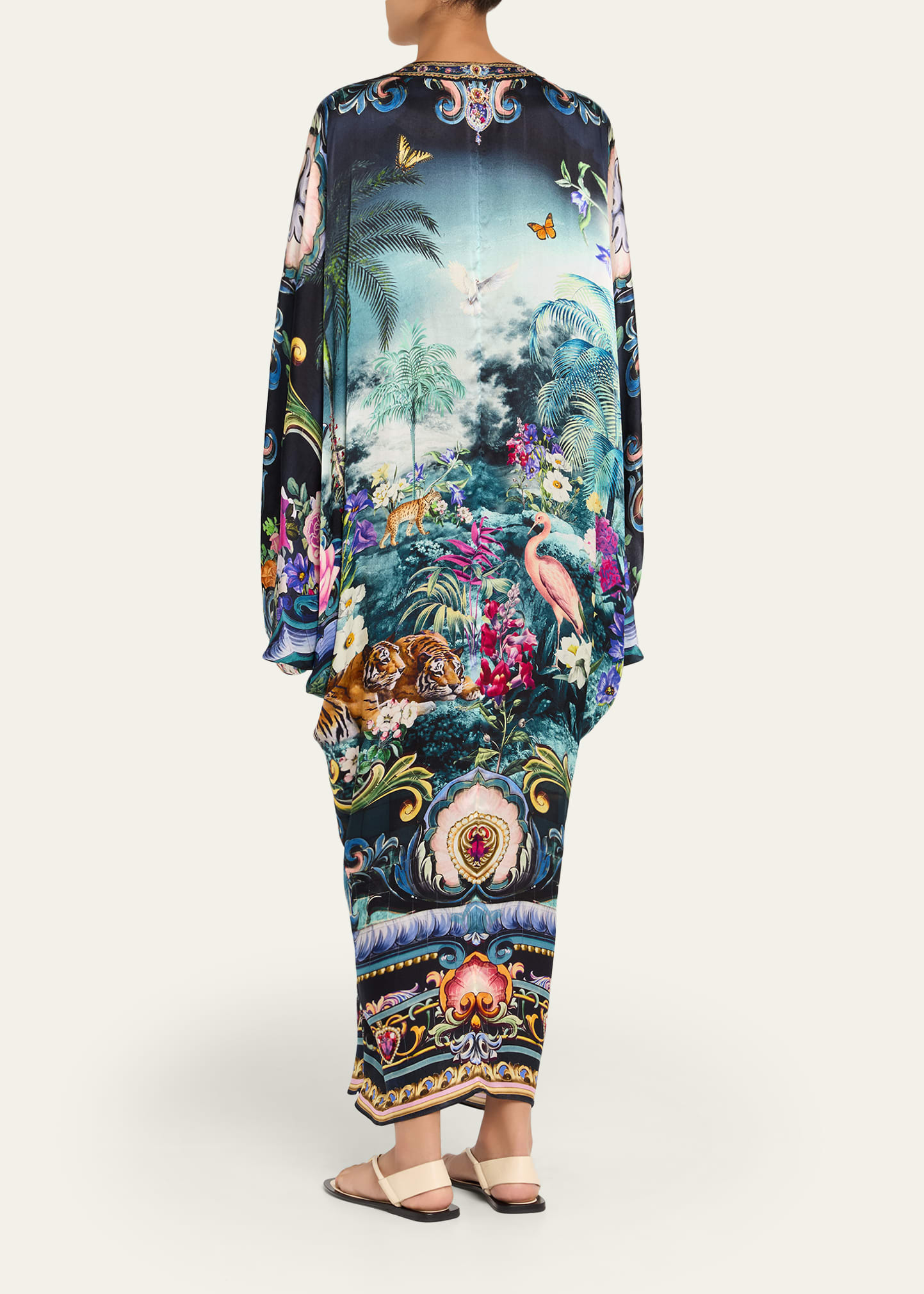 Basked in Baroque T-Shape Long Kaftan - 3