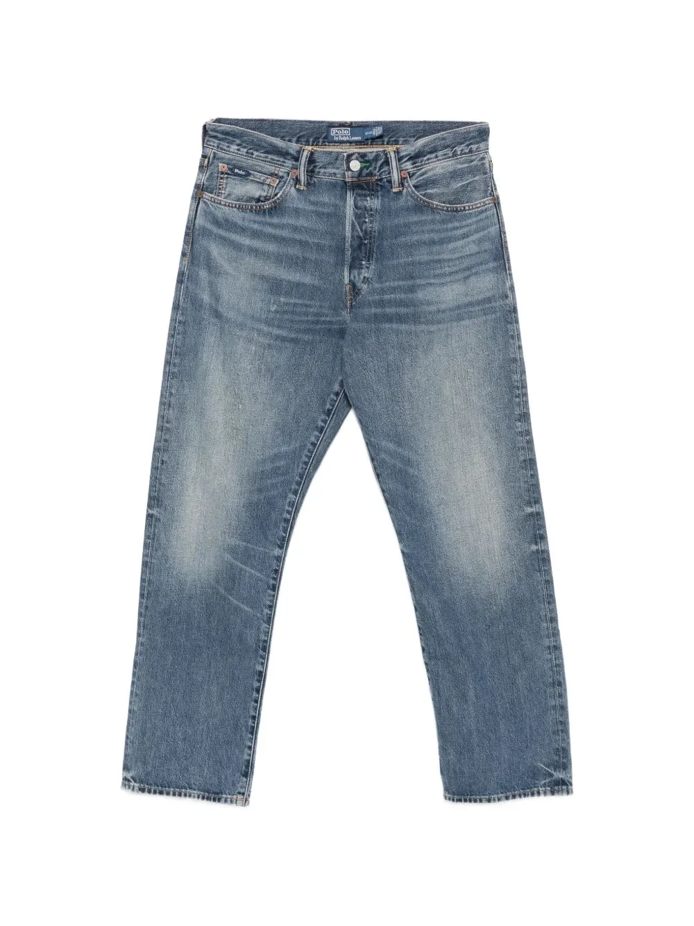 BELT-LOOP BUTTONED JEANS - 1