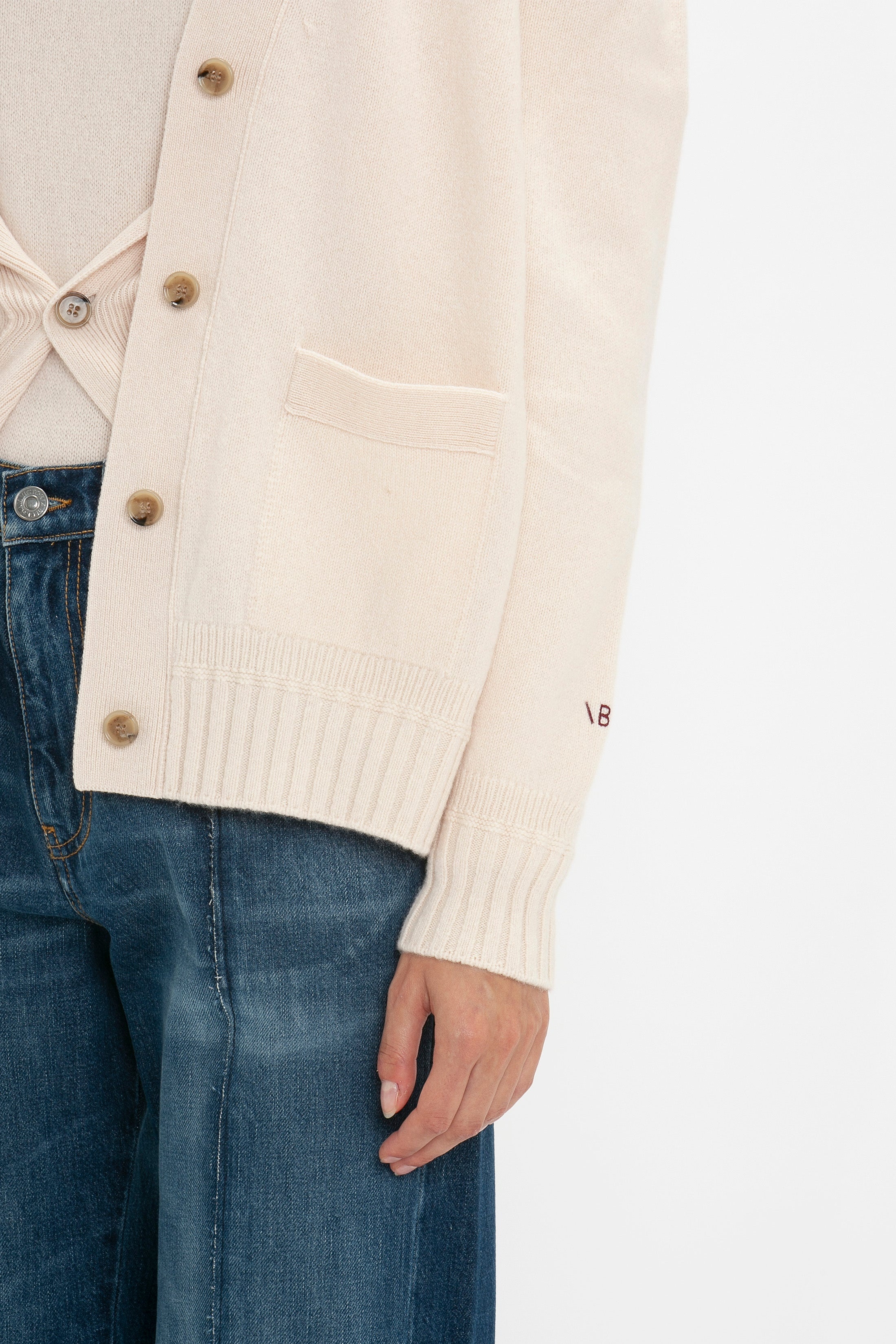 Double Layer Cardigan In Ivory - 6