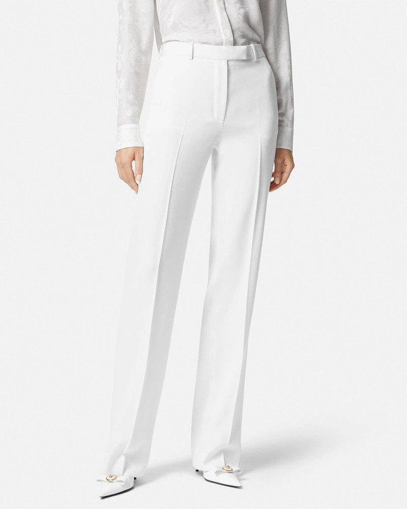 Grain de Poudre Straight-Leg Pants 4