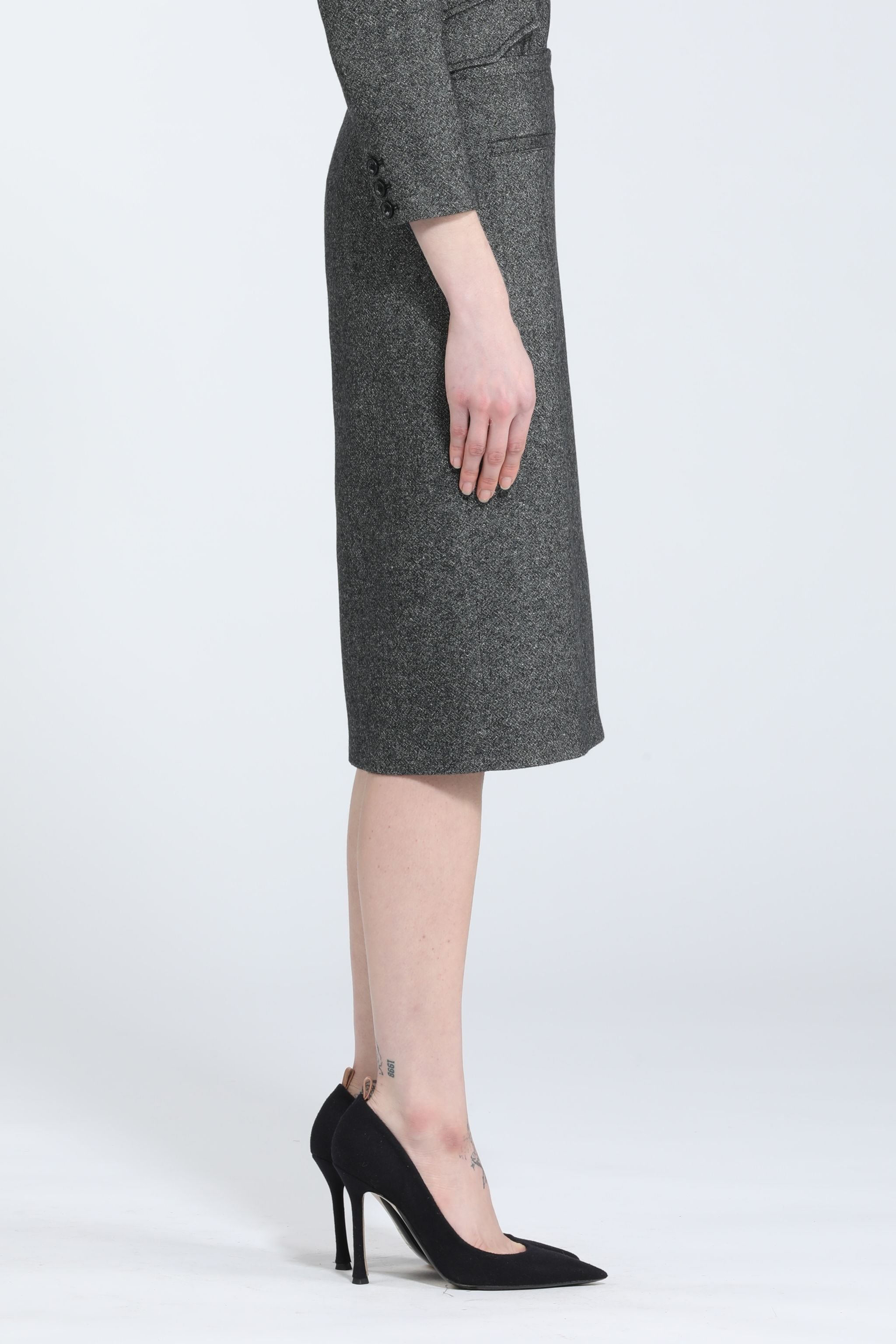 PENCIL MIDI SKIRT - 3