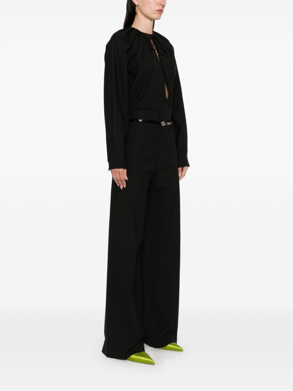 keyhole-neck jumpsuit - 3