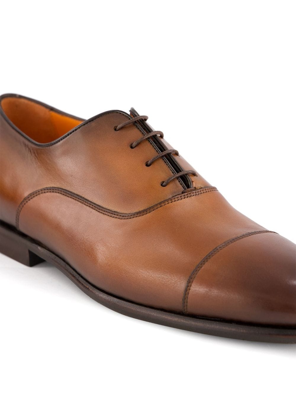 polished-leather Oxford shoes - 6