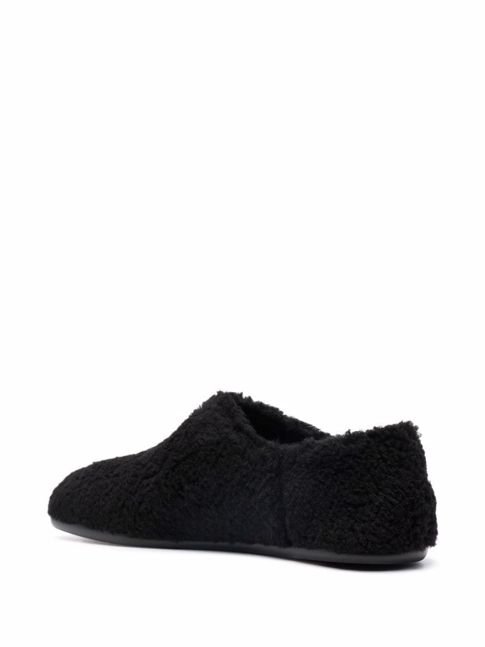 textured-finish flat-sole slippers - 3