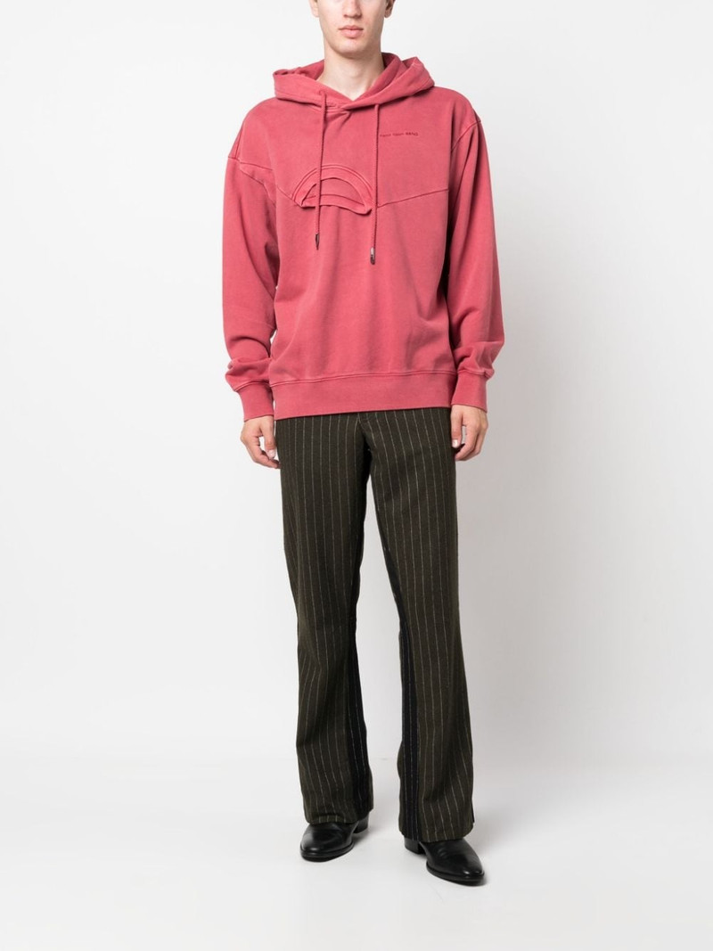 GALLERY DEPT. pinstripe mid-rise flared trousers outlook